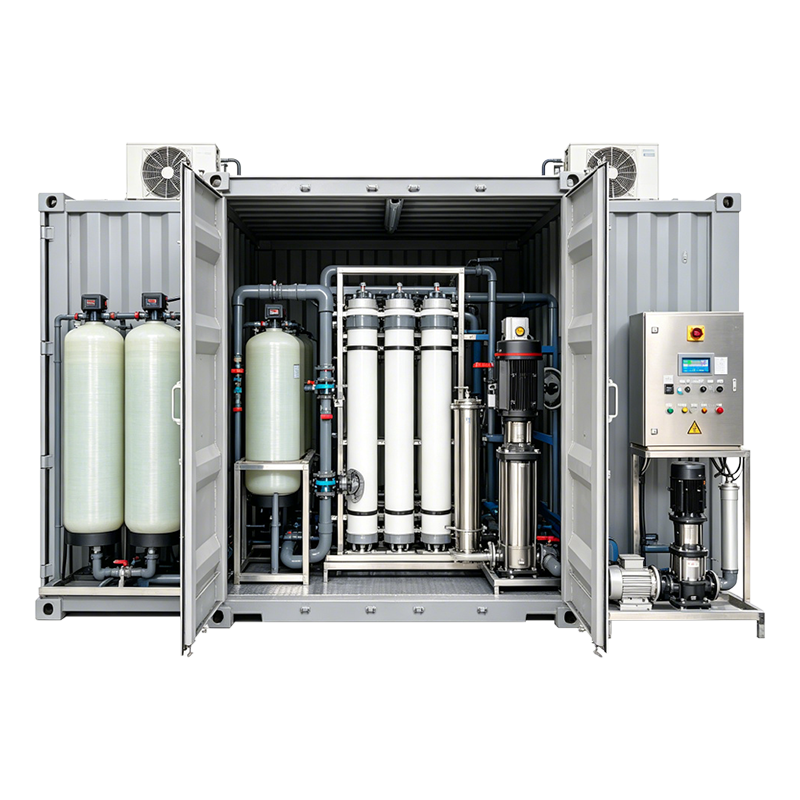 Raw Water Containerized Water Treatment Plant Construction Site Restaurant